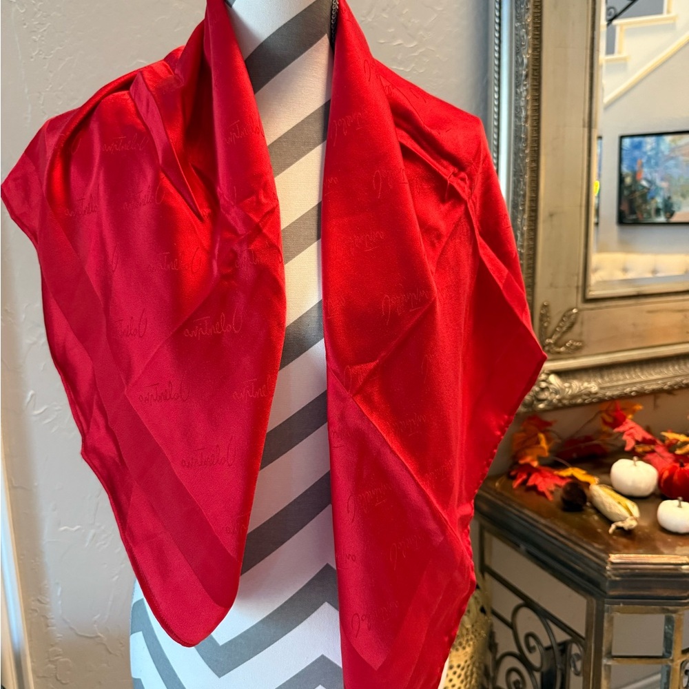 Vintage Red Valentino Silk Scarf – Classic Designer Square Wrap
